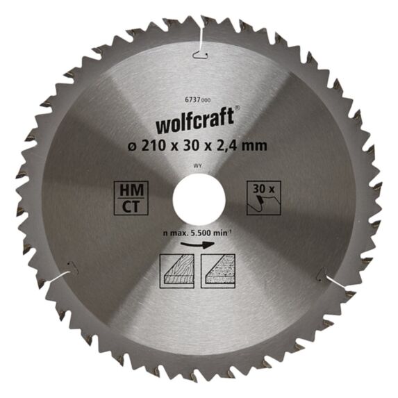 Lame de scie circulaire série brune ct ø 210 mm alésage ø 30 mm 30 dents alternées 
