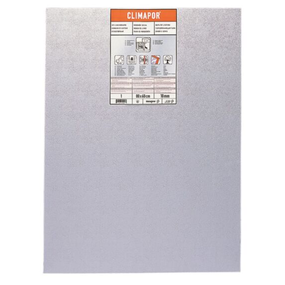 Panneau isolant polystyrène + réflecteur alu 80x60cm - CLIMAPOR