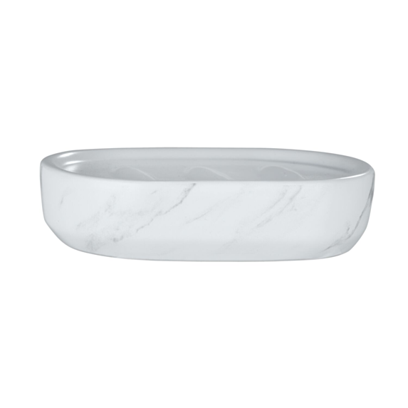 Porte-savon Adrada céramqiue blanc/gris - WENKO