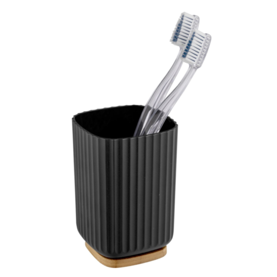 Gobelet salle de bain Rotello noir - WENKO