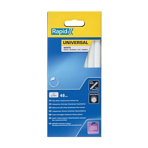 Colle blanche universelle Ø12 mm, 48 bâtons - RAPID