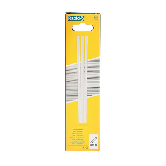 16 Bâtons de colle PVC & Câbles Ø12mm - RAPID