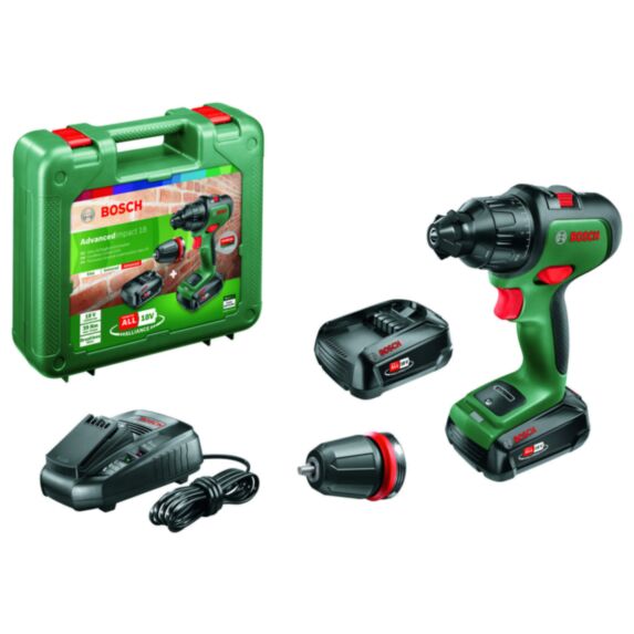 Perceuse à percussion sans-fil AdvancedImpact 18 - 2 batteries 2,5Ah - BOSCH
