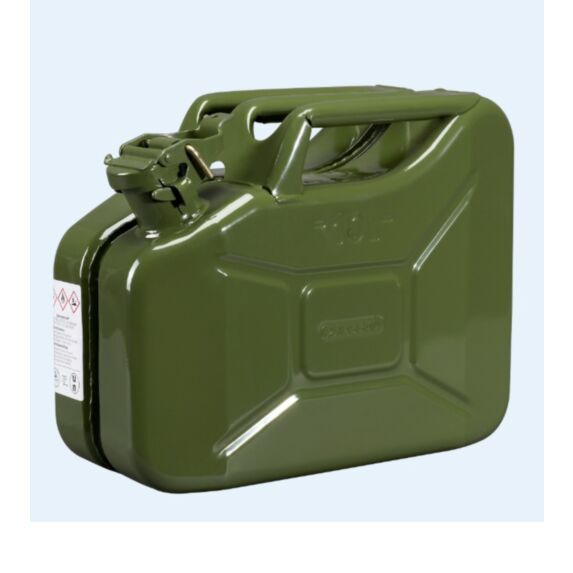 Jerrycan carburant 10 l, métallique