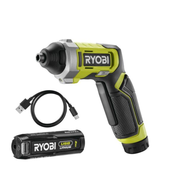 Tournevis USB Lithium 4V + 1 batterie 2.0Ah - RYOBI
