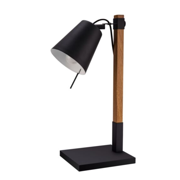 Lampe de table incandescent Menonry E27 noir mat - GOODHOME