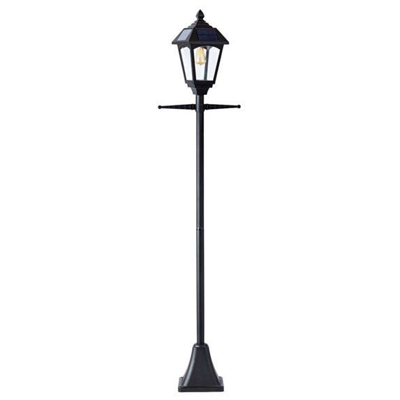 Lampadaire LED solaire à sceller Victoriana 200lm 206x38x16cm