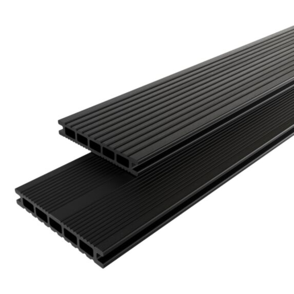 Lame de terrasse composite anthracite Neva L.220cmxl.14,5cm - KLIKSTROM