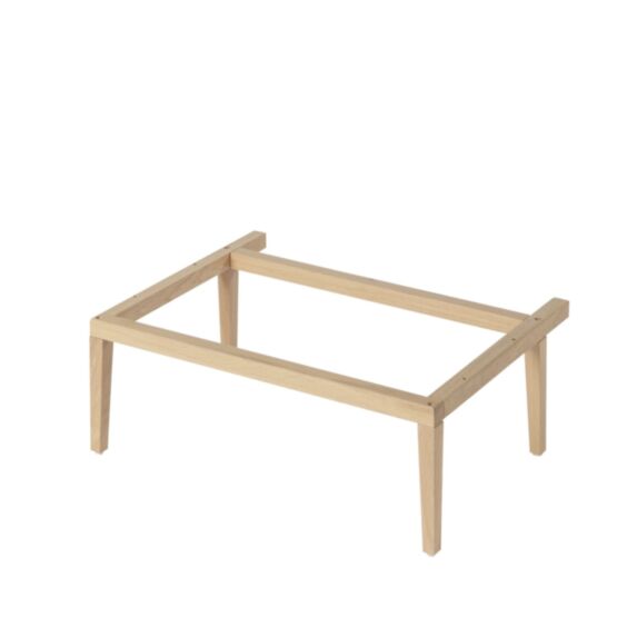 Pieds en chêne pour meuble sous-vasque Avela 60cm - GOODHOME