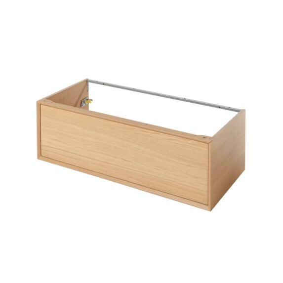 Meuble sous vasque 1 tiroir à suspendre Avela placage chêne 100cm - GOODHOME