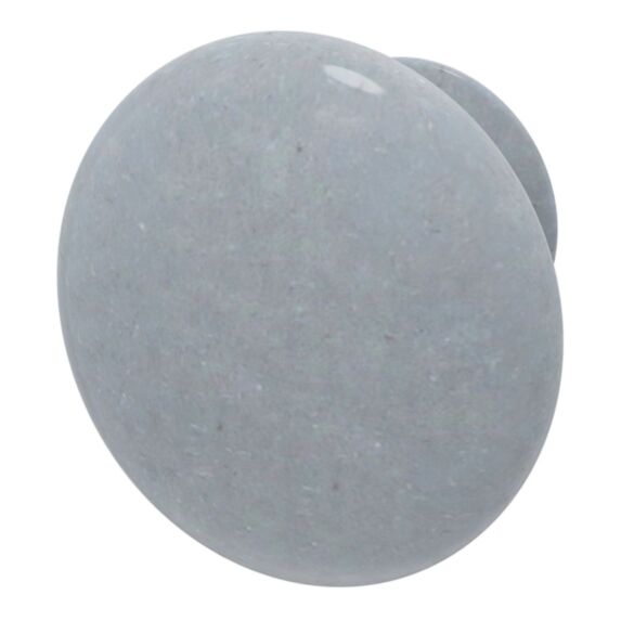 6 boutons de meuble Porcelaine Vras gris Ø3.2cmxP.2.5cm - GOODHOME
