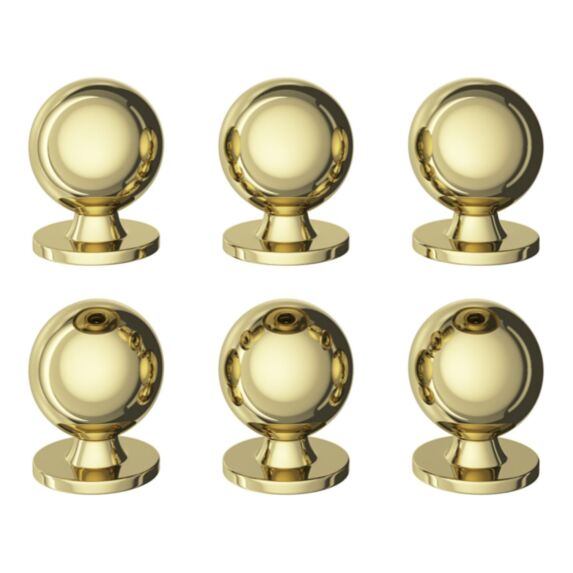 6 boutons de meuble arrondi Tudy bleu Ø2.5cmxl.2.5cmxH.2.5cmxP.3.1cm - GOODHOME