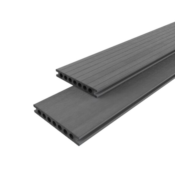 Lame de terrasse composite gris Neva Premium Klikstom L.220xl.14,5cm - KLIKSTROM