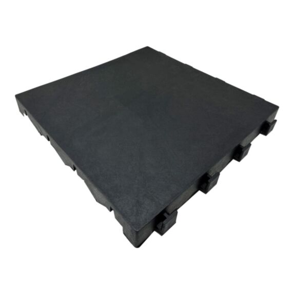 Dalle de terrasse composite aspect pierre anthracite Angara 40x40cm - KLIKSTROM