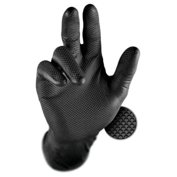Gants nitrile noir T8