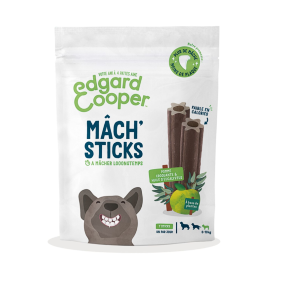Friandise mâch'sticks pomme & eucalyptus 105g - EDGARD COOPER