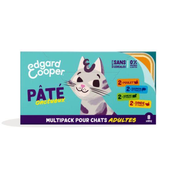 Multipack barquette chat 8x85g - EDGARD COOPER