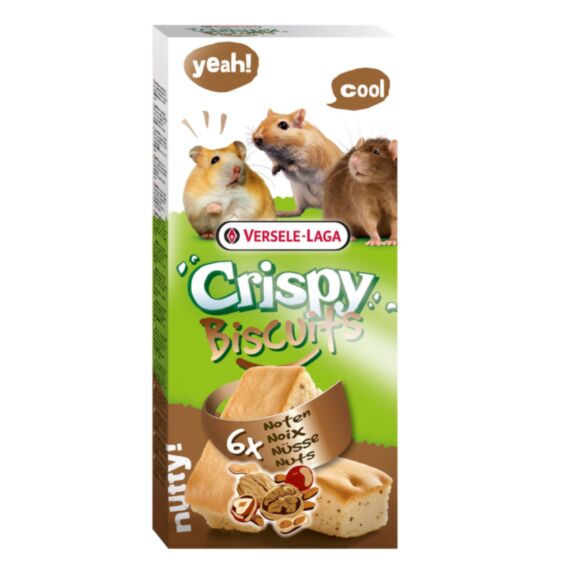 Alimentation rongeurs 6 Biscuits Noix 70gr - CRISPY