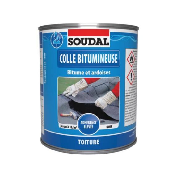 Colle bitumineuse 4L noir - SOUDAL