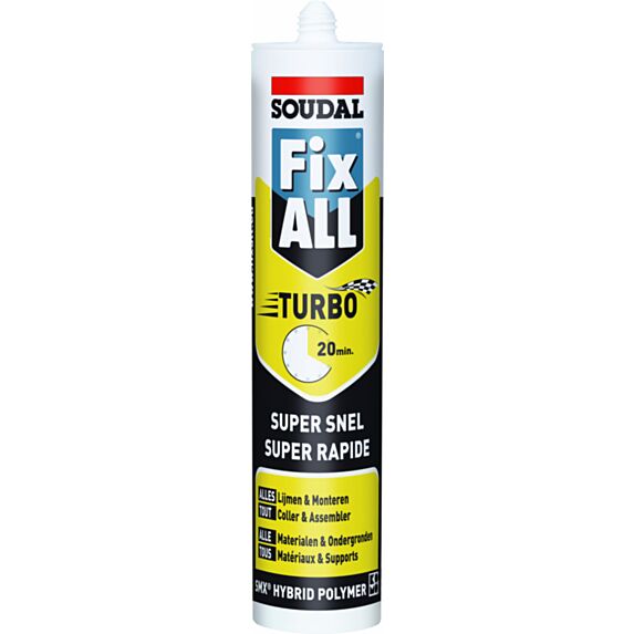 Mastic-colle Fix all turbo blanc 290ml