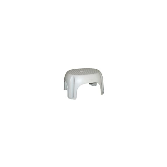 Marchepied One Step plastique gris clair - ALLIBERT