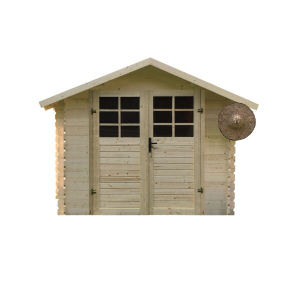 Abri de jardin bois madriers 28mm 7,53 m2 - SOLID