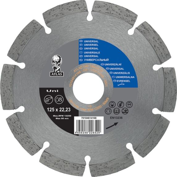 Disque diamant Atlas 125X22,2mm
