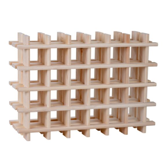 Casier 24 bouteilles Pin massif Brut L75,9xH,54,4x22cm - LUSIMAT