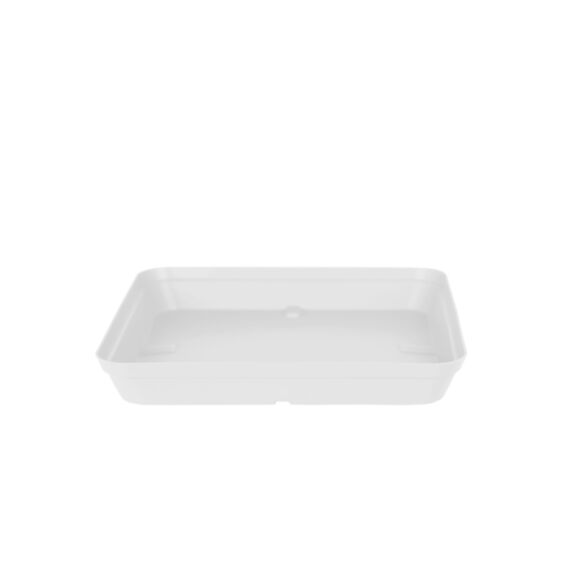 Soucoupe capri carrée 35cm blanc