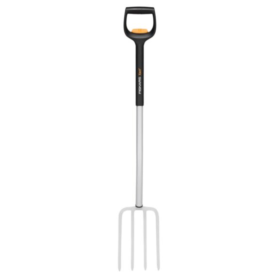 Fourche à bêcher télescopique Xact aluminium noir - FISKARS