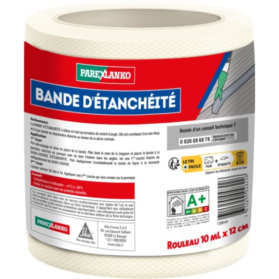 Bande d’étanchéité non-tissé 10mlx12cm gris foncé - PAREXLANKO