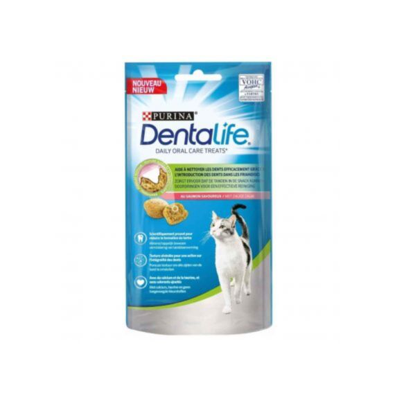 Friandises Chat Saumon 40gr - PURINA DENTALIFE