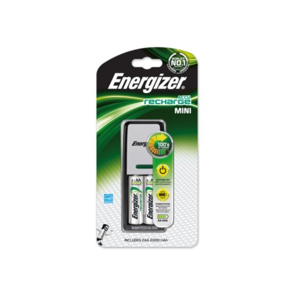 mini chargeur 2 canaux + 2aa 2000mah - ENERGIZER