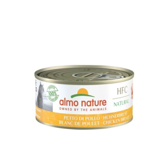 Pâtée chat HFC Natural blanc de poulet 150gr - ALMO NATURE