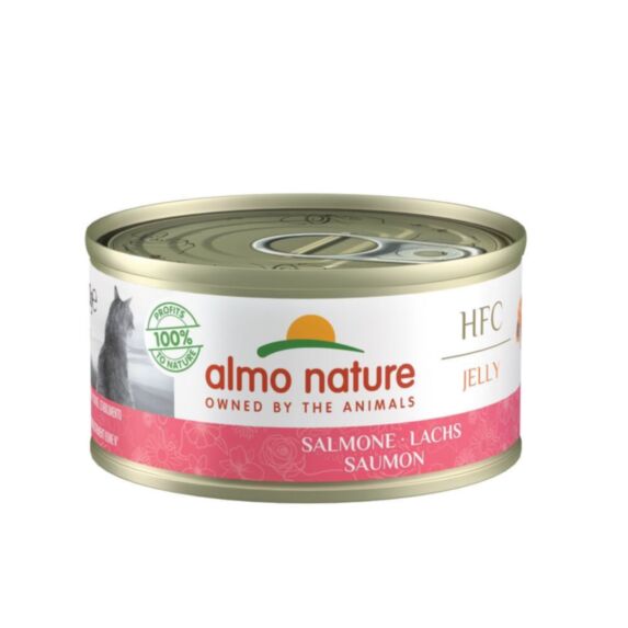 Pâtée chat HFC Jelly saumon 70gr - ALMO NATURE
