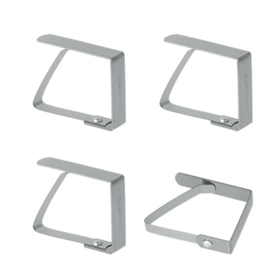 4 Fixe-Nappe Inox