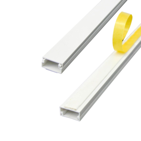 Moulure électrique adhésive 15x10mm 2m blanc - ELECTRALINE