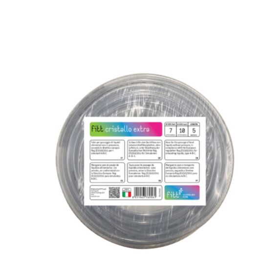 Tuyau cristal clair Ø7 x 10 mm x 5 m - FITT