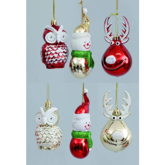 Sujet de Noël plastique 9-13cm