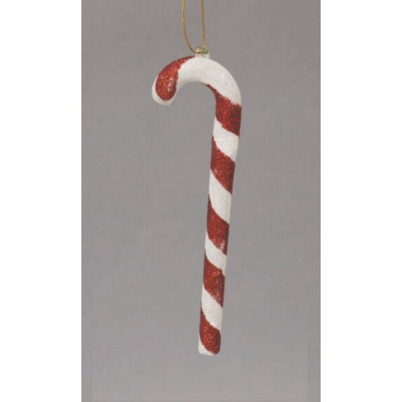 Sucre d'orge à suspendre rouge /blanc 17cm