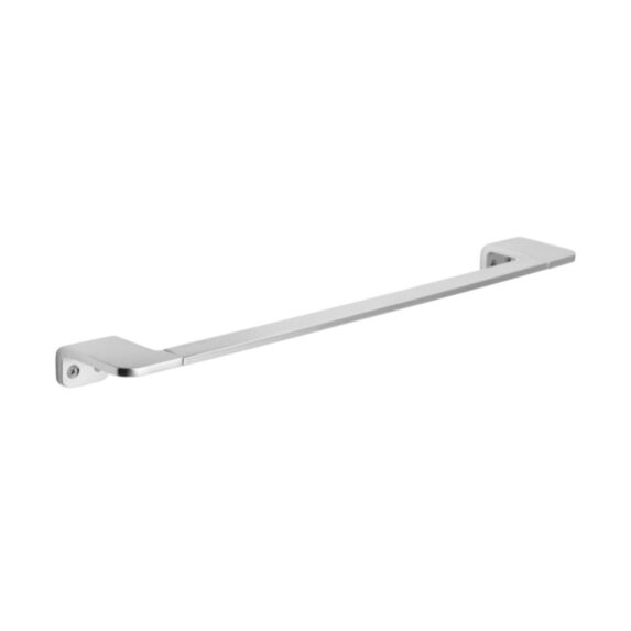 Porte-serviette 1 barre aluminium 45cm argent à fixer - TATAY