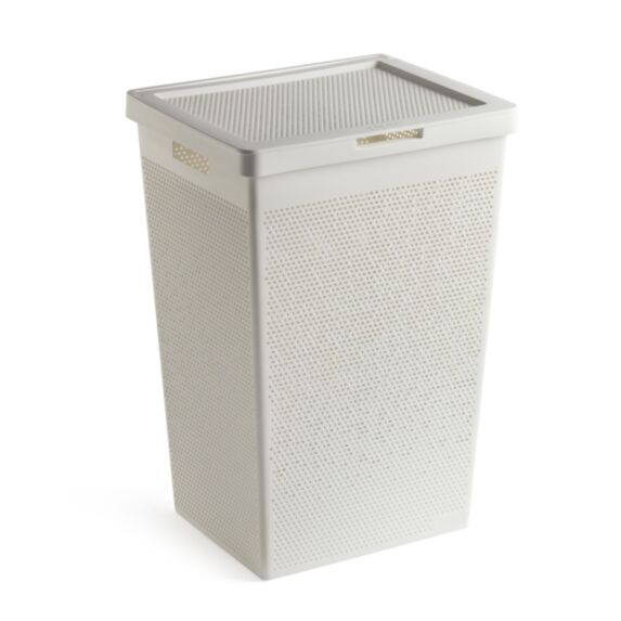 Coffre à linge Bohol 60L blanc - TATAY