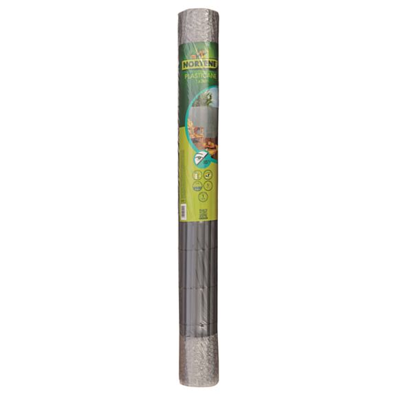 Canisse PVC simple face 17mm- 85% Gris 1x3m - NORTENE
