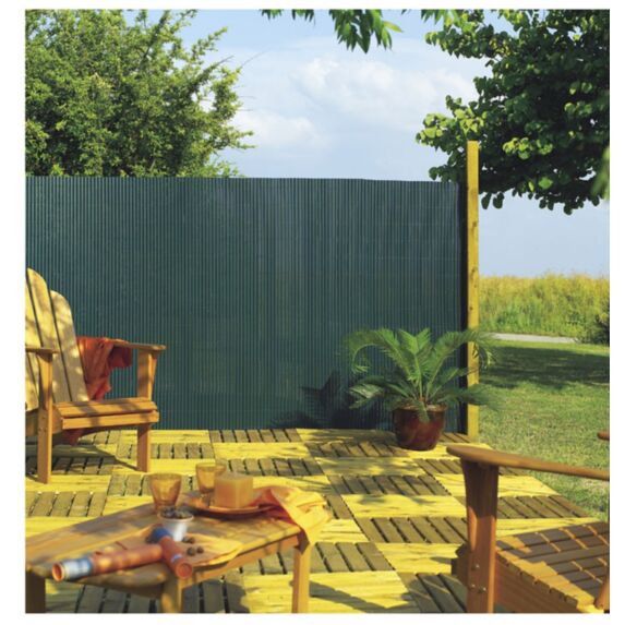 Canisse PVC simple face 17mm- 85% 1x3m vert - NORTENE