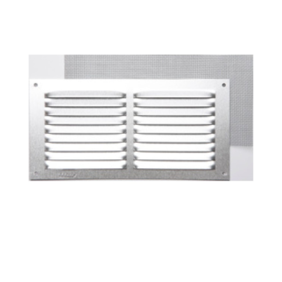 Grille aluminium argent moustiquaire 20x30cm - FEPRE
