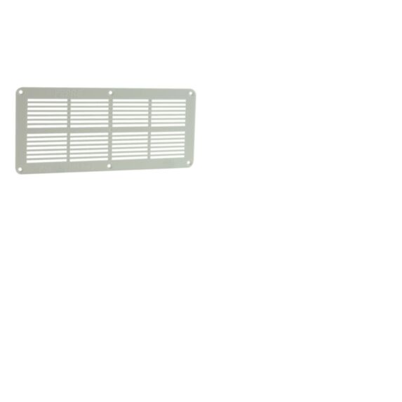Grille aération blanc à visser 11x25,5cm