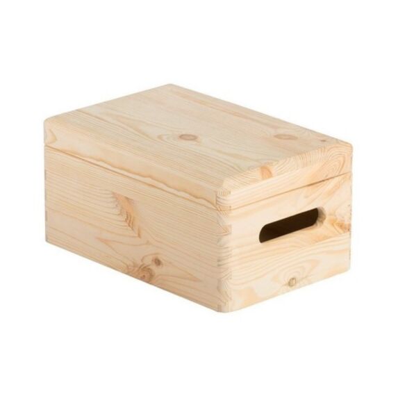 Caisse de Rangement Pin Massif + Couvercle 14x30x20cm - ASTIGARRAGA