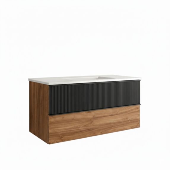 Meuble de salle de bain avec vasque Sedan Kristal 80cm java - EGORE