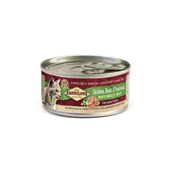 Pâtée chat poulet/canard/faisan 100gr - CARNILOVE