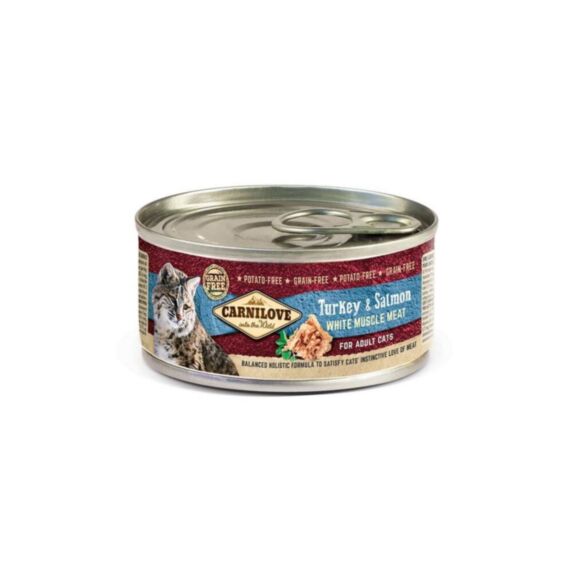 Pâtée chat dinde/saumon 100gr - CARNILOVE